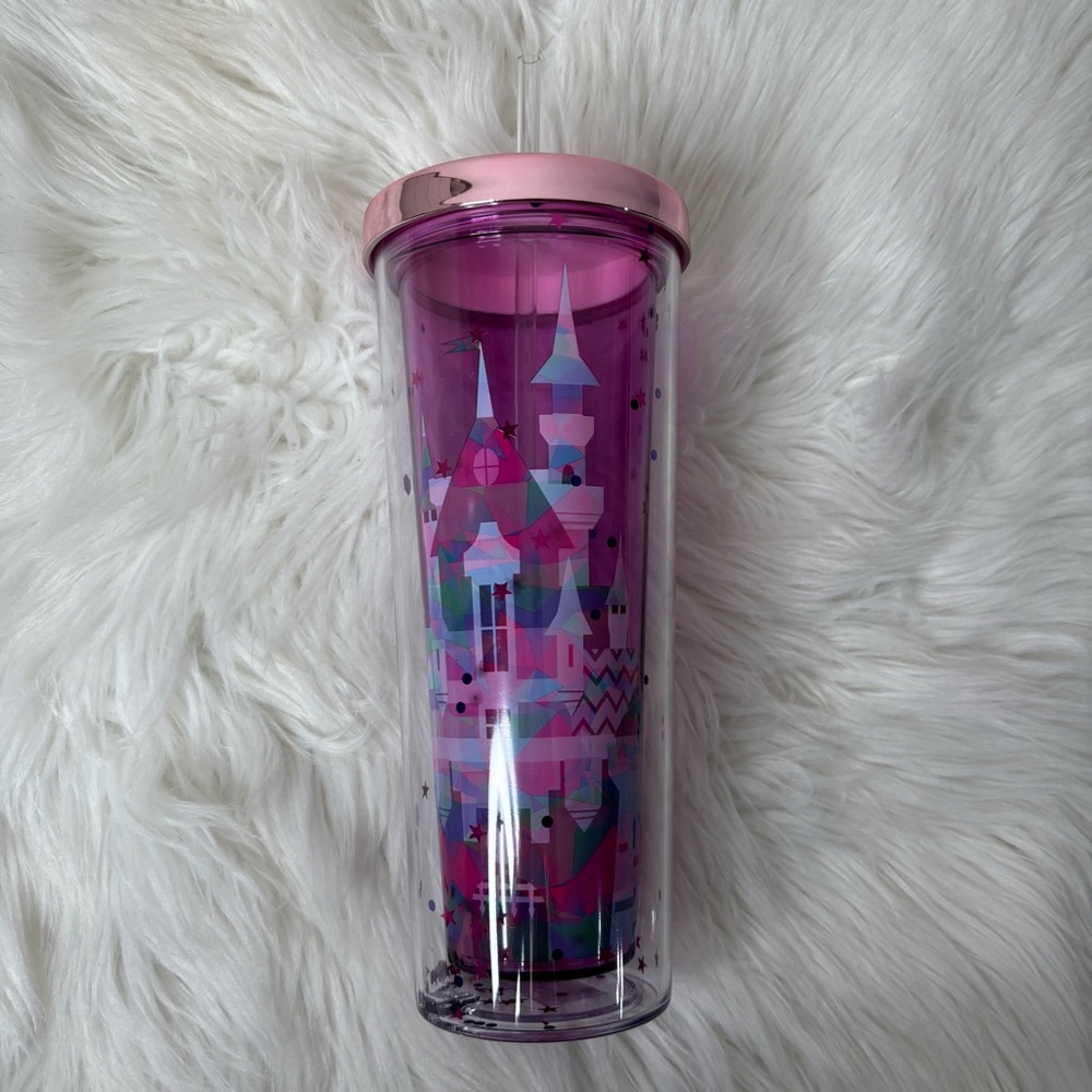 NEW Disney Parks Fantasyland Castle Tumbler with straw